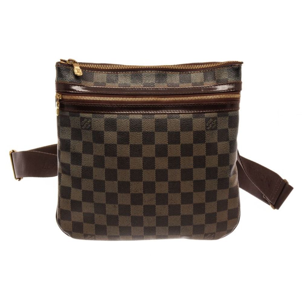 Louis Vuitton Brown Damier Ebene Bosphore Pochette Messenger Bag